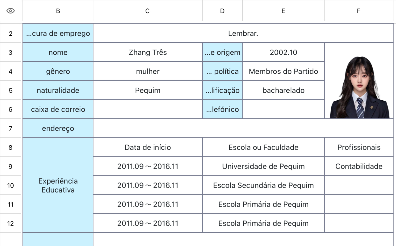 Currículo de Contabilidade 1